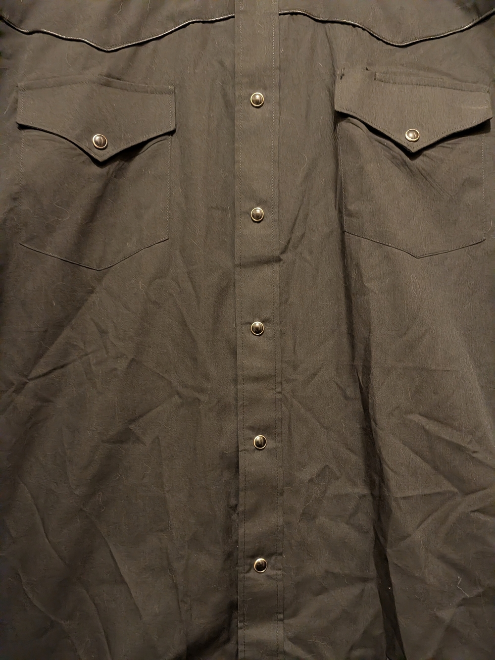 White Horse Black Western Shirt with Gold Scorpion Embroidery Size XL Snap - Picture 3 of 15
